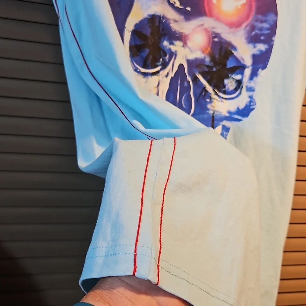 NWT Joe Browns T-shirt 'Life is a Beach' skull tee, pit-pit 19in, neck-hem 27in - Picture 4 of 16